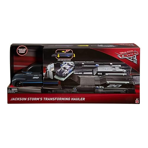 Disney Pixar Cars 3 Jackson Storm's Transforming Hauler Playset in